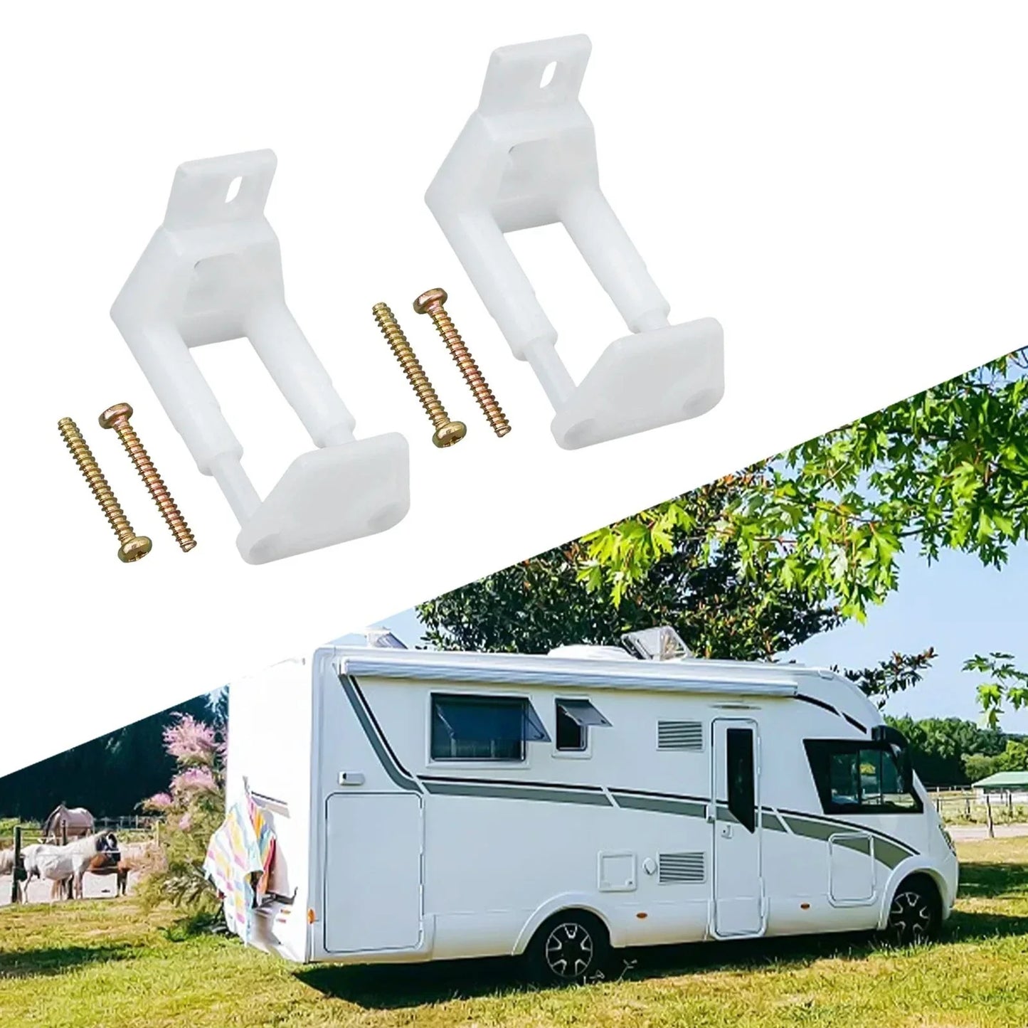 Essential RV Hardware 2 x Guides for Doors