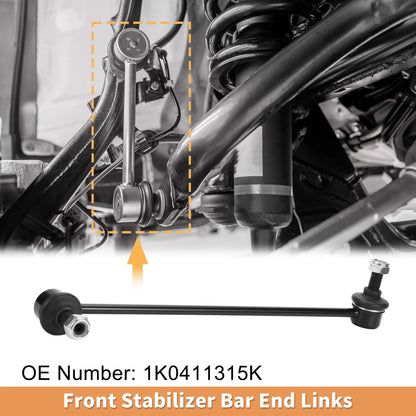 2pcs Front Stabilizer Sway Bar Link for Volkswagen Tiguan (2009–2012) No. 1K0411315K