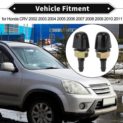 2 x Rear Windshield Wiper Washer Nozzles for Honda CR-V (2002-2011)