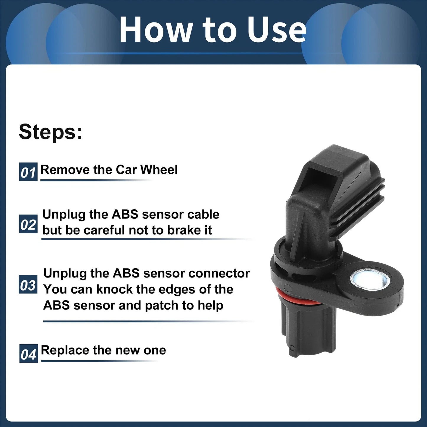 ABS Wheel Speed Sensor for Dodge Dakota (2005-2010)