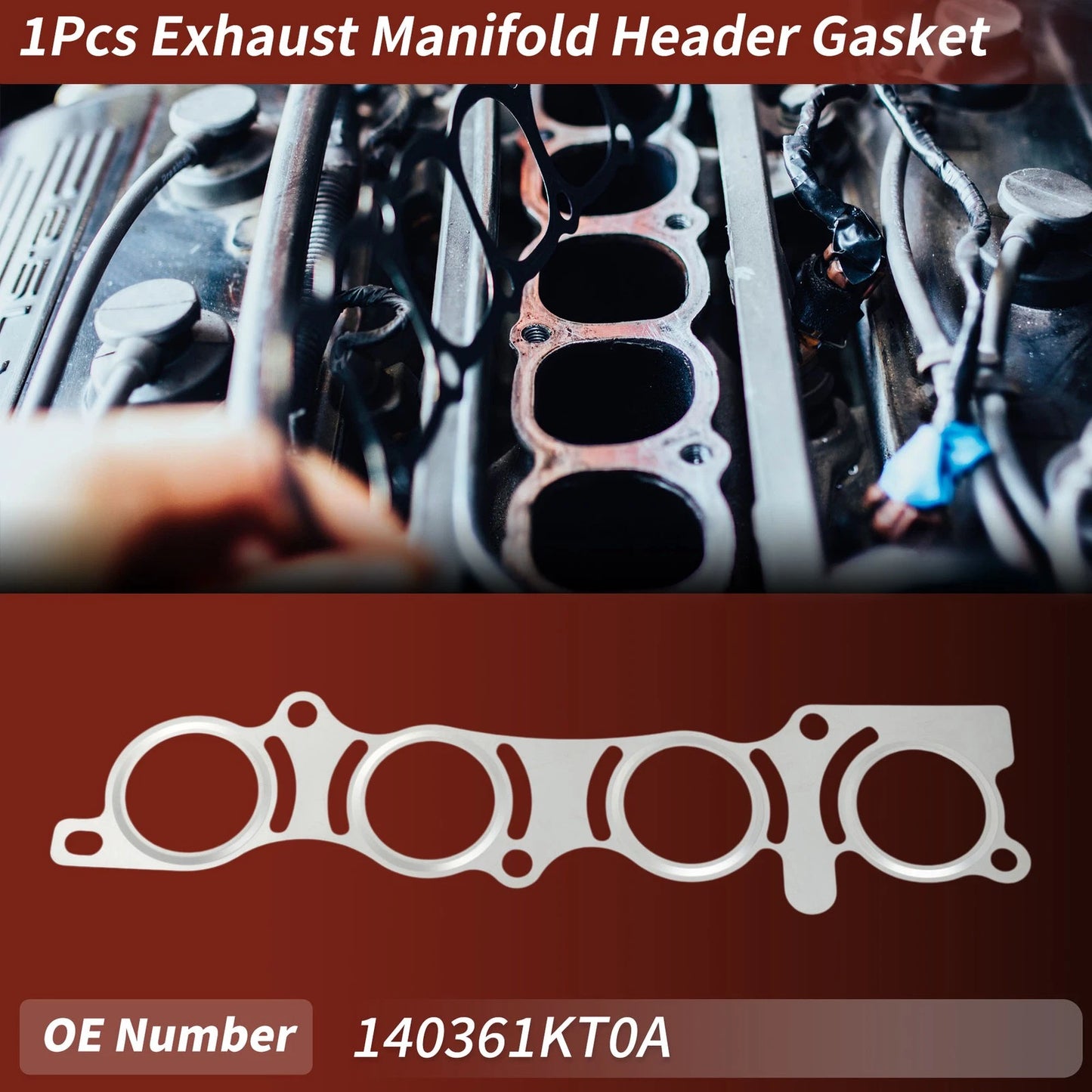 Exhaust Manifold Header Gasket for Nissan Sentra (2005–2021) No.140361KT0A