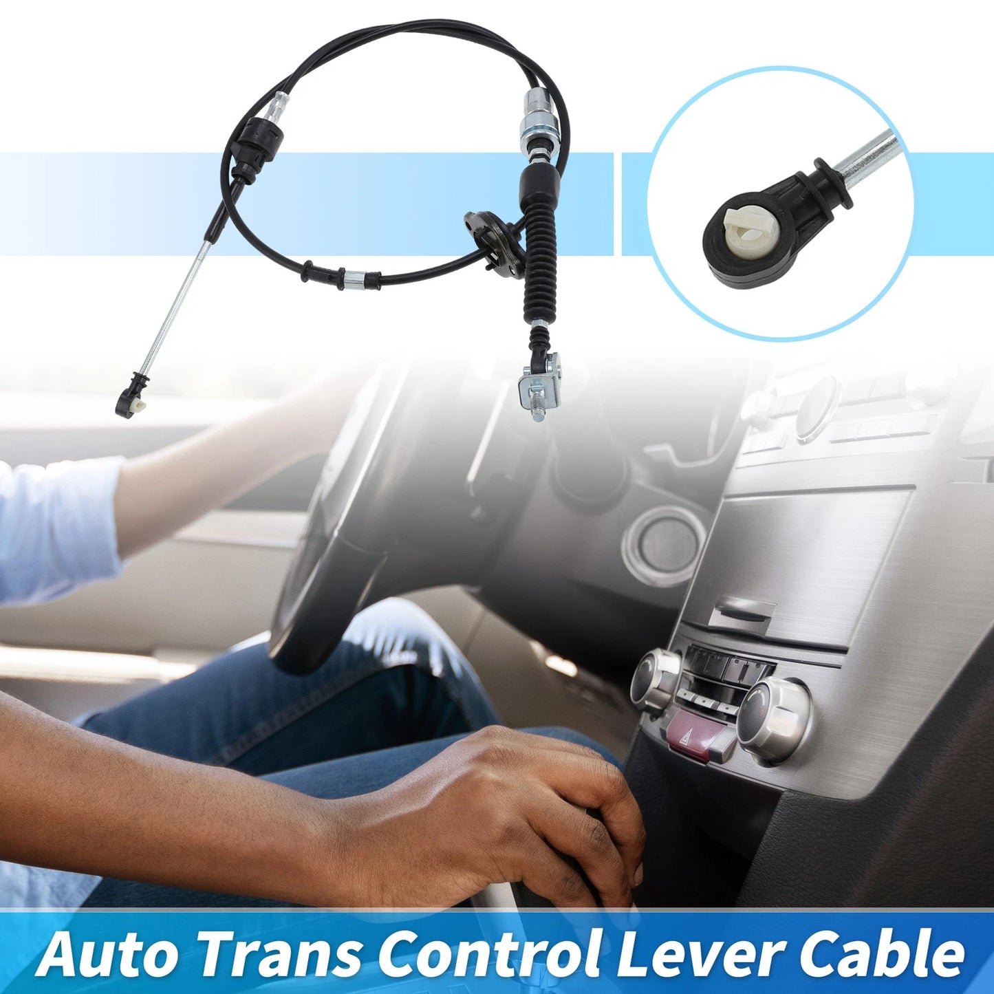Auto Trans Gear Shifter Cable for Toyota Tundra, Sequoia (2005–2007) No.338200C040
