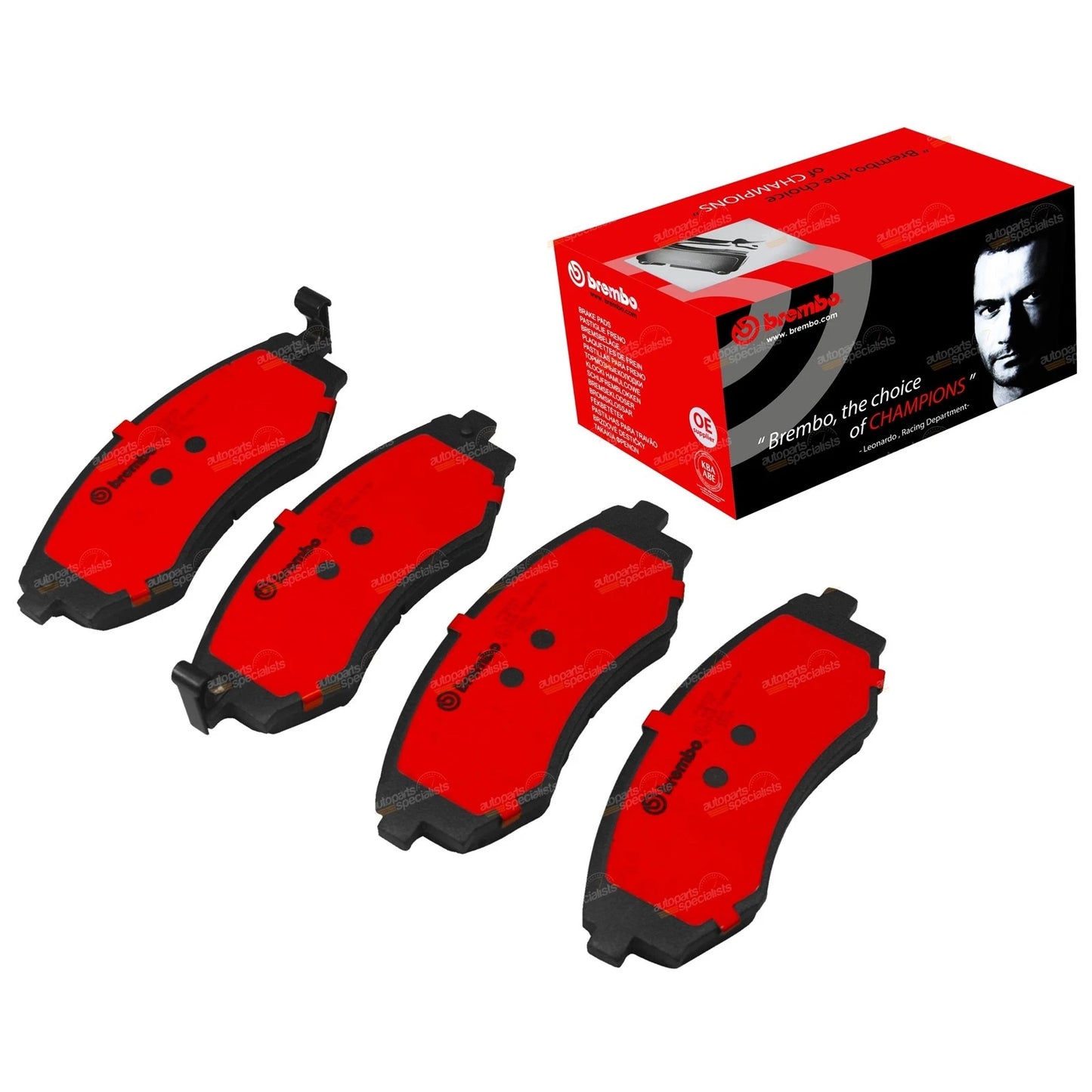 Set of 4 Brembo Front Disc Brake Pads for Lantra (1991–2000)