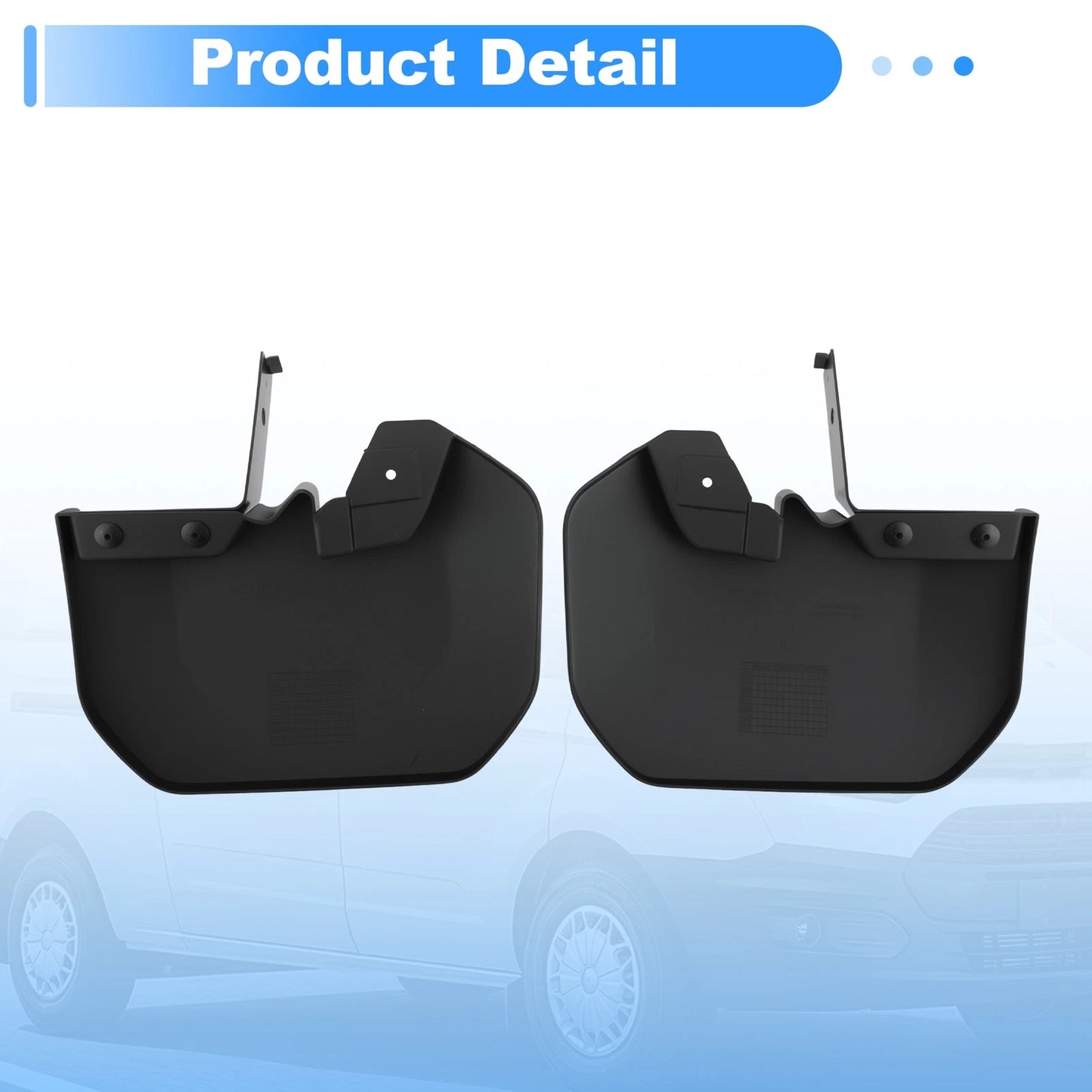Set of 2 Front Left & Right Mud Flaps 1820757 1820756 for Ford Transit MK8 (2014–2021)