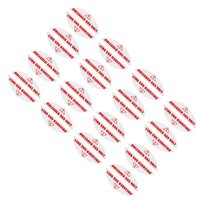 Unleaded Gas Only Fuel Cap Stickers for Cars (Weatherproof, Round)