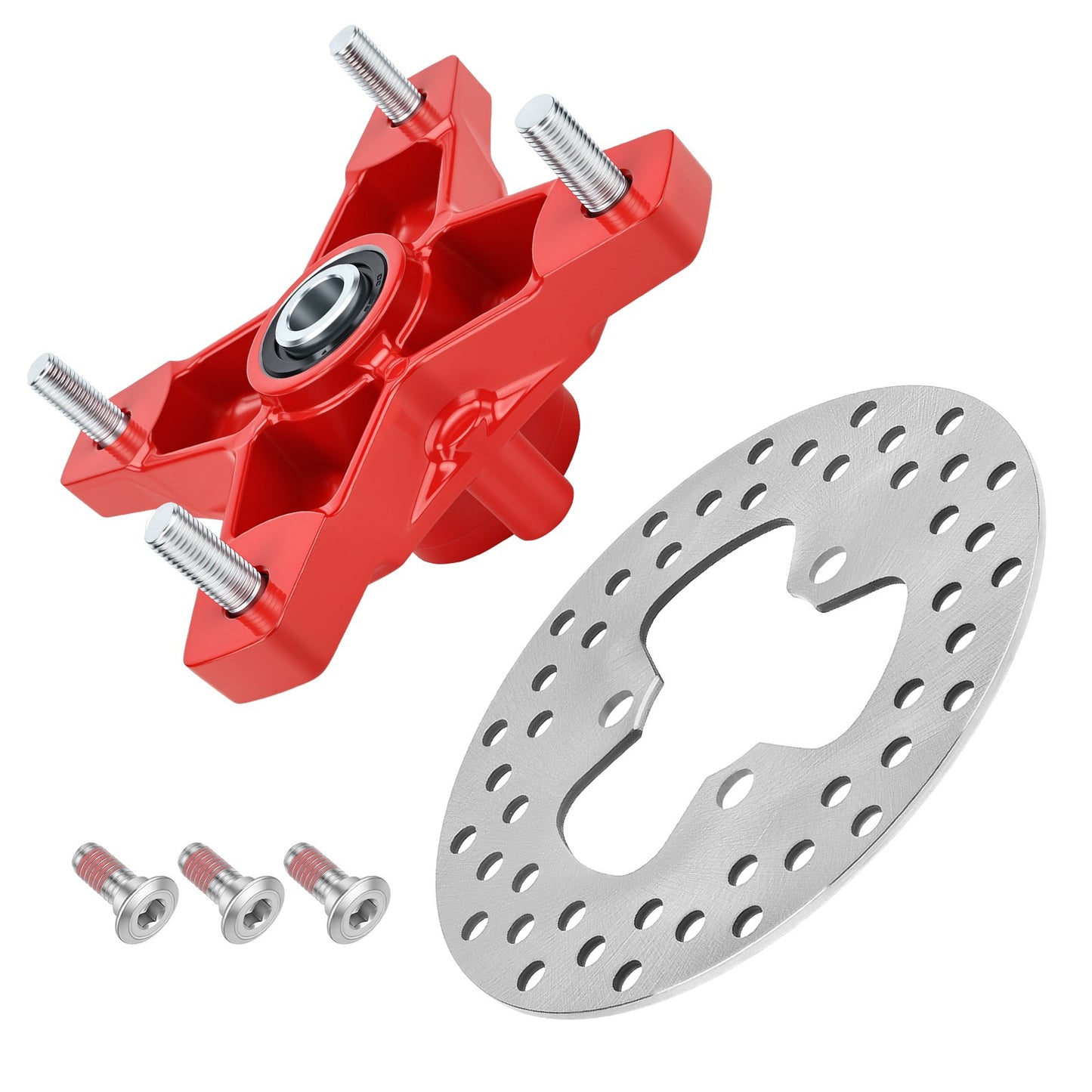Red Wheel Hub with Brake Disc for Honda Sportrax 250 (2001–2008)