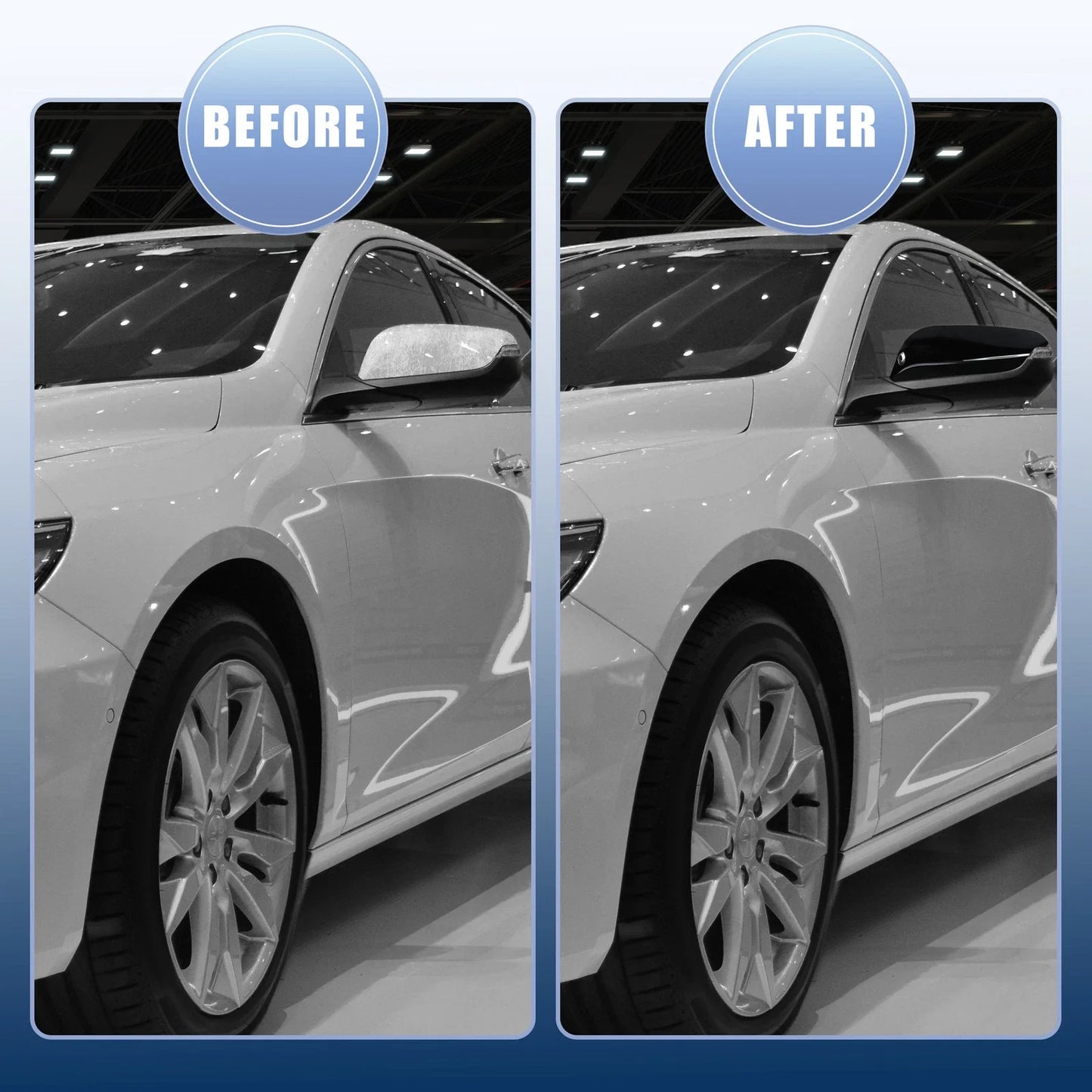 Rearview Mirror Cap Overlay Black for Chevrolet Malibu (2016-2020)