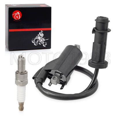 Ignition Coil Pack & Spark Plug Set for Arctic Cat 550 700 1000 (2009–2016)
