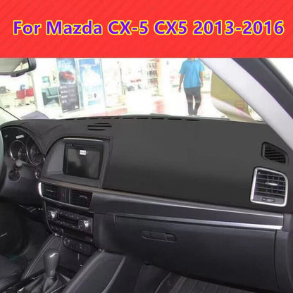 Leather Car Dashboard Cover Dash Protector Mat for Mazda CX-5 (2013–2016)