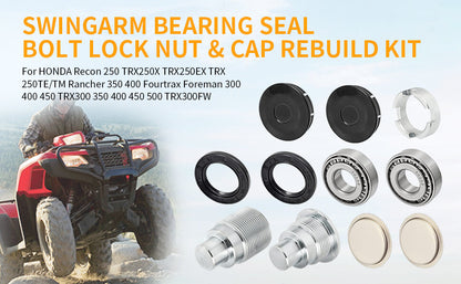Swingarm Bearing Seal Rebuild Kit for Honda FourTrax 300 Rancher 350 (1995–2006)