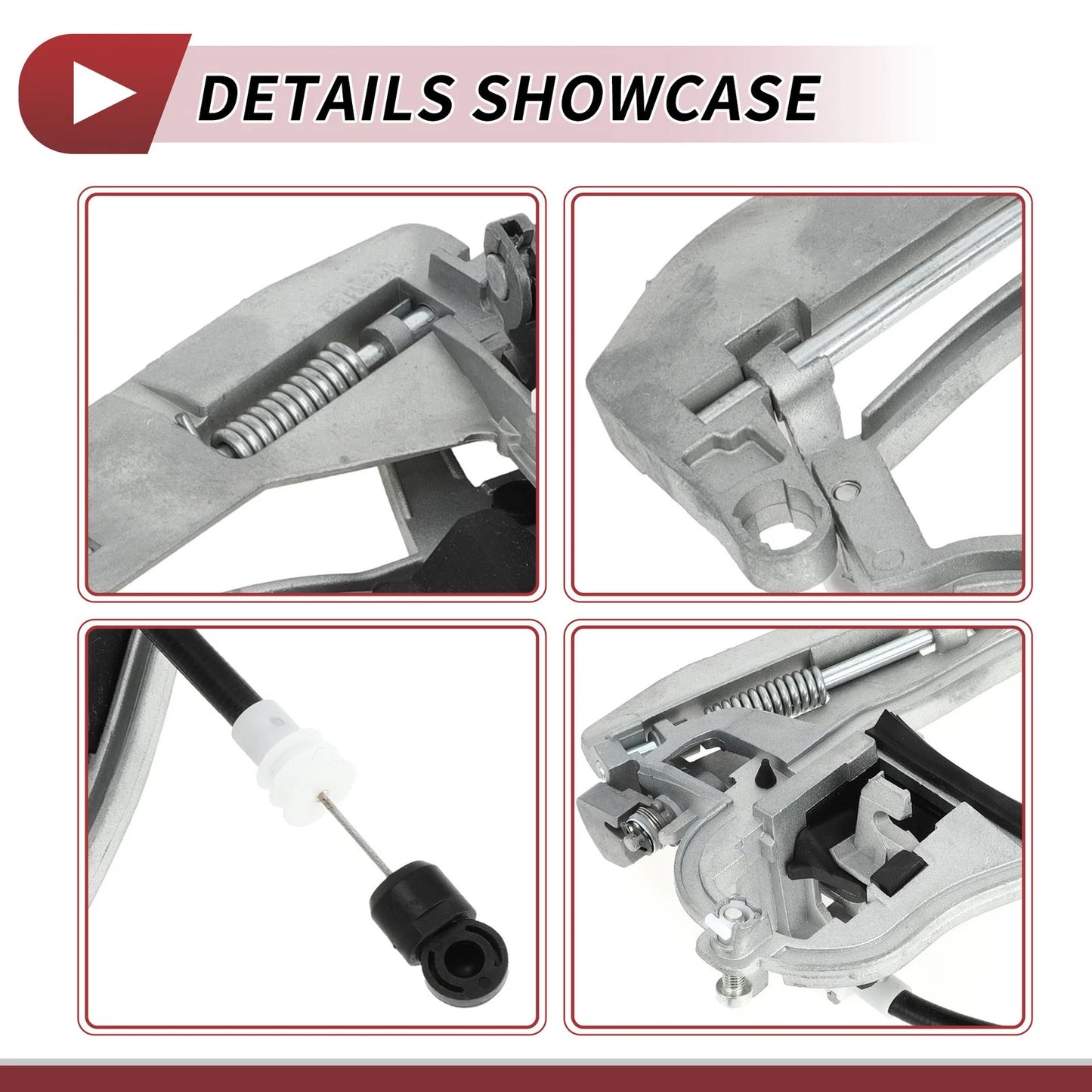 Front Right Door Handle Carrier for BMW X5 E53 (2000–2006) No. 51218243616 Silver Tone