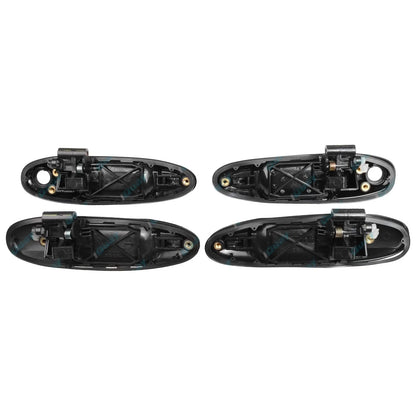 Black Front & Rear Outer Door Handles for Toyota Landcruiser 100 105 Series