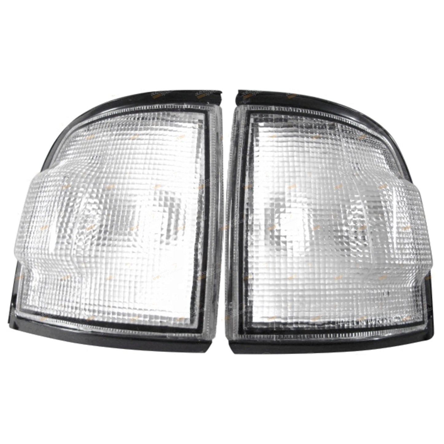 Clear Altezza Corner Lights Pair with Black Trim for Holden Rodeo TF (1991–1997)