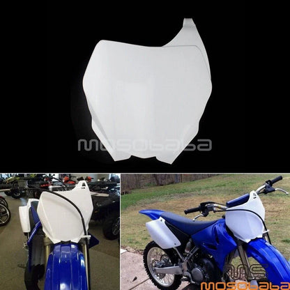 White Front Number Plate for Yamaha YZ 125 250 250F 450F WR250F WR450F