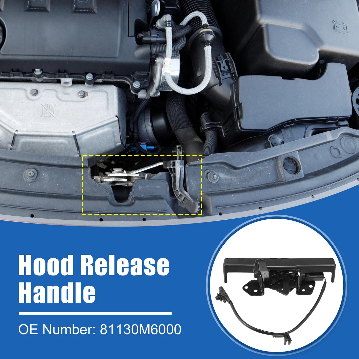Hood Latch Assembly for Kia (2019–2021) No. 81130M6000