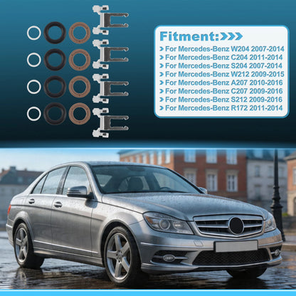 Set of 4 O-Ring Rebuild Repair Kit A2710720043 for Mercedes-Benz W204 (2007–2014)