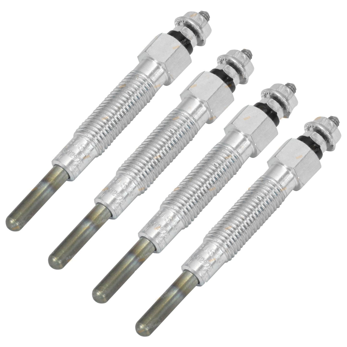 Set of 4 Glow Plugs for Nissan Navara D21 D22 Diesel (1986–2007)