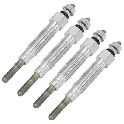 Set of 4 Glow Plugs for Nissan Navara D21 D22 Diesel (1986–2007)