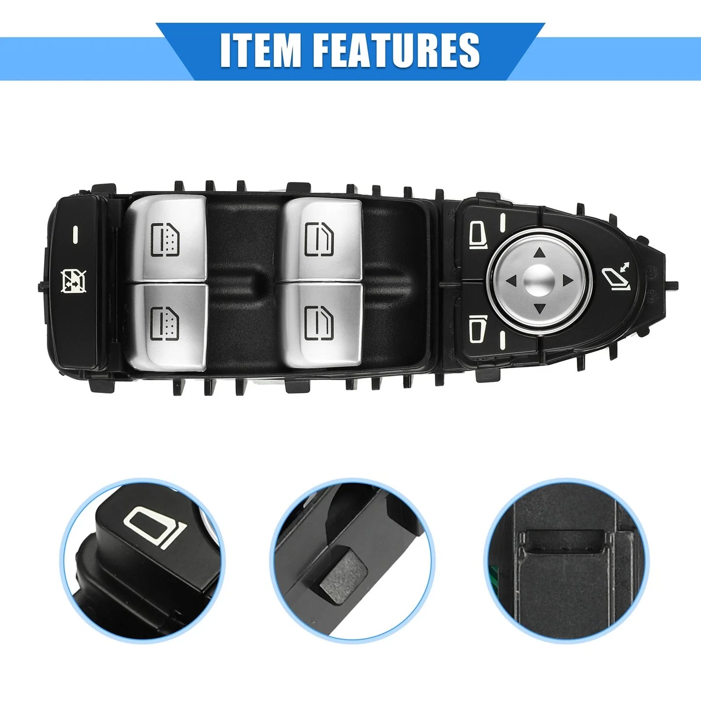3 Pins Window Control Switch for MERCEDES S500 (2013-2017)