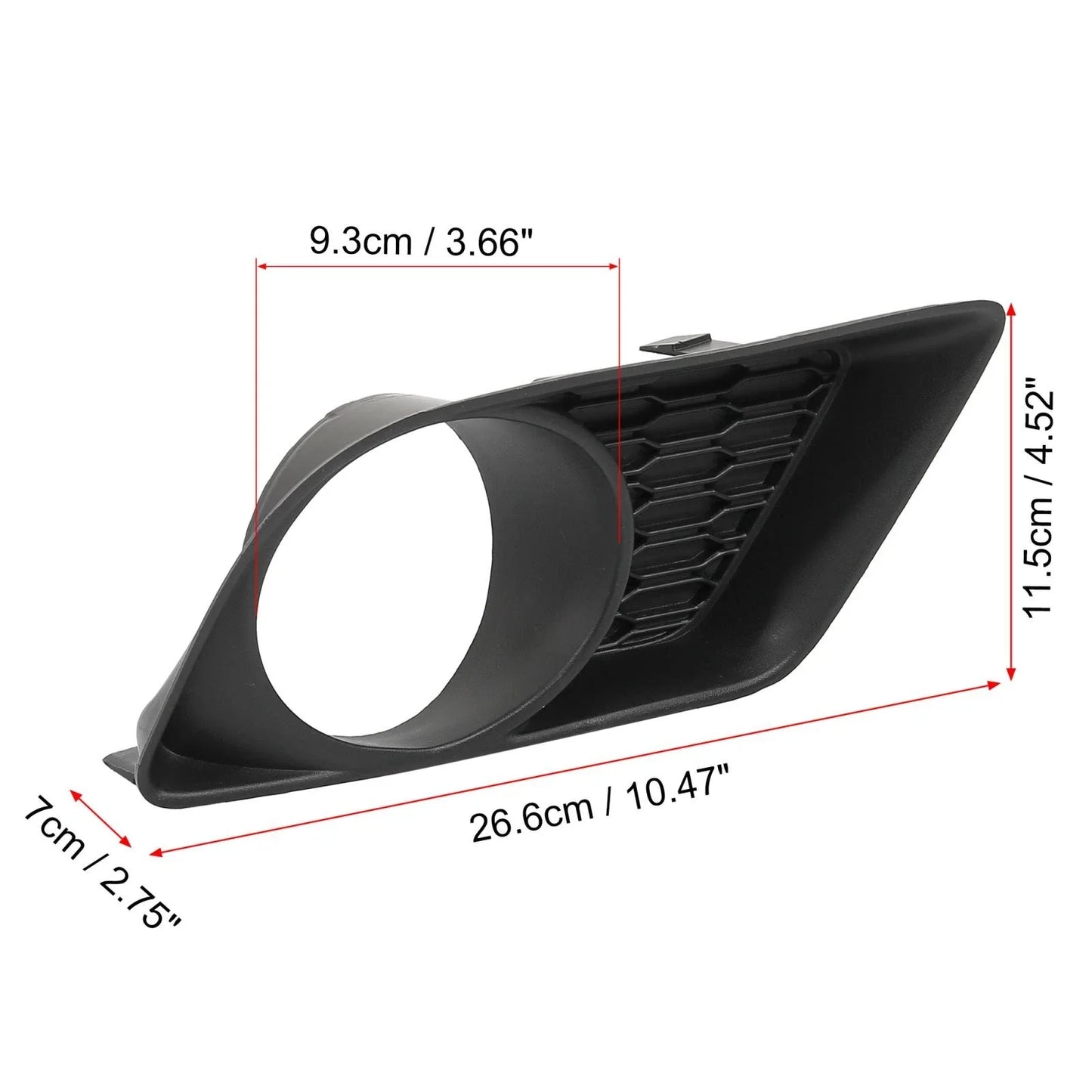 Dodge Charger Front Bumper Right Side Fog Light Grille Cover for 2006-2010