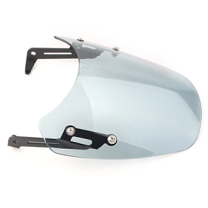 1x ABS Gray Motorcycle Windshield + Bracket for SCRAMBLER 1200 (2019-2021)