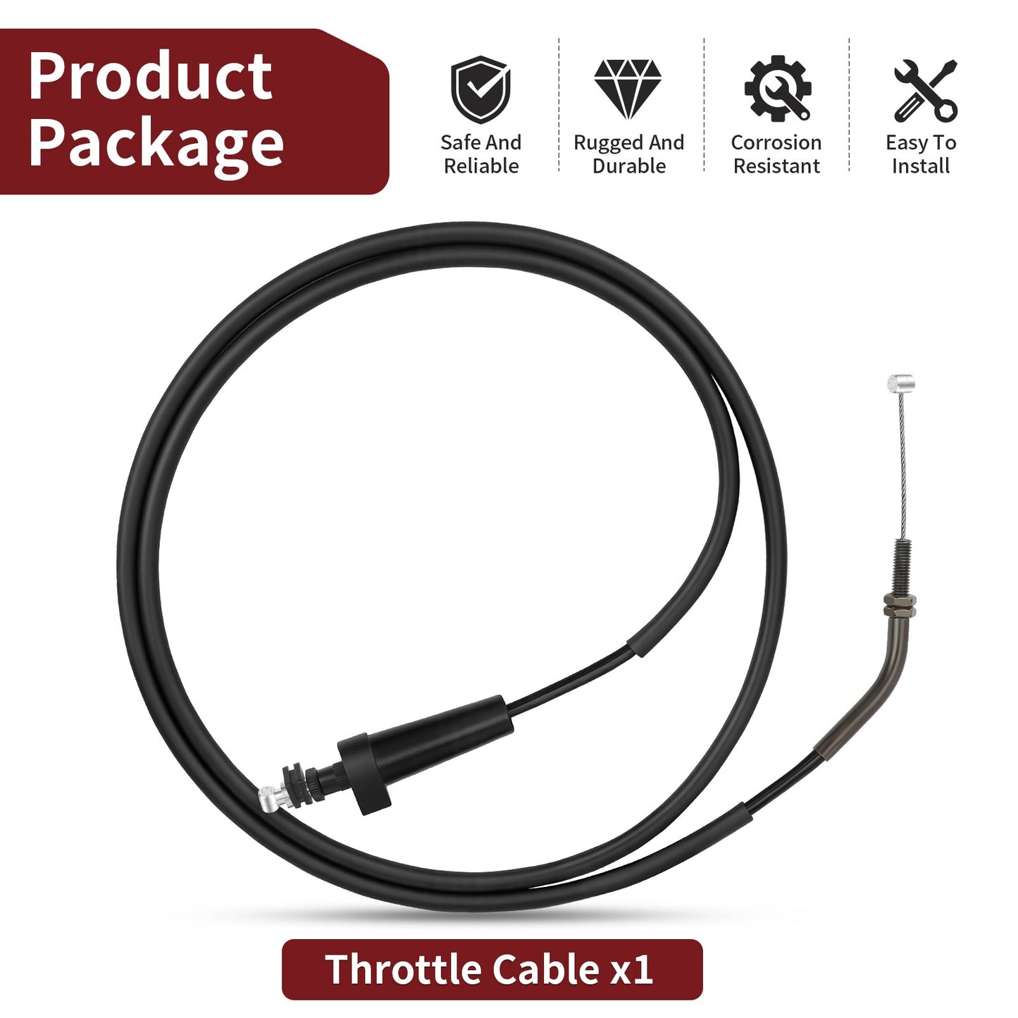 Throttle Cable for Arctic Cat 300 2X4/4X4 (2001–2005)