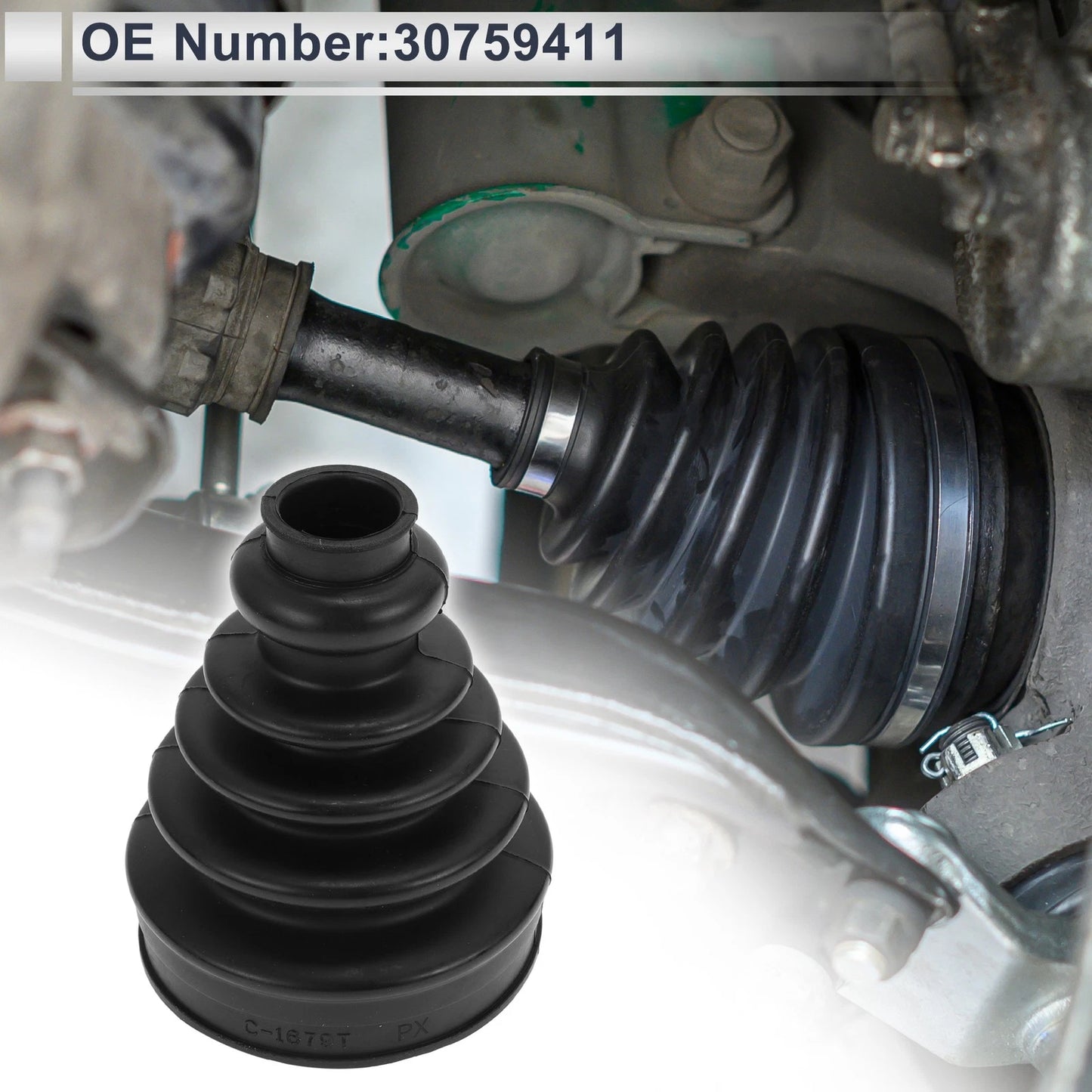 Inner CV Joint Boot Kit with Clamps for Volvo S60 (2011–2016) No.30759411