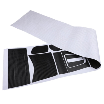 Interior Sticker Carbon Fiber Center Console Decals for Vehicle