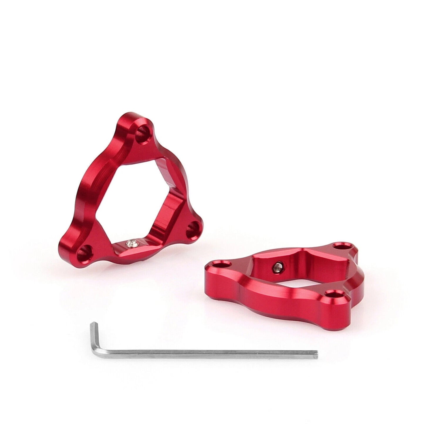 Fork preload adjustment knobs for Aprilia RSV Ducati (22mm, Red)