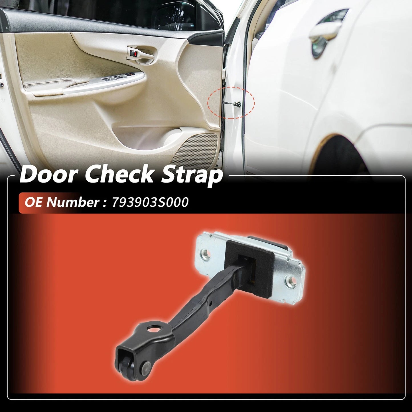 Front Right Door Check Strap for Hyundai Sonata (2009–2014) No.793903S000