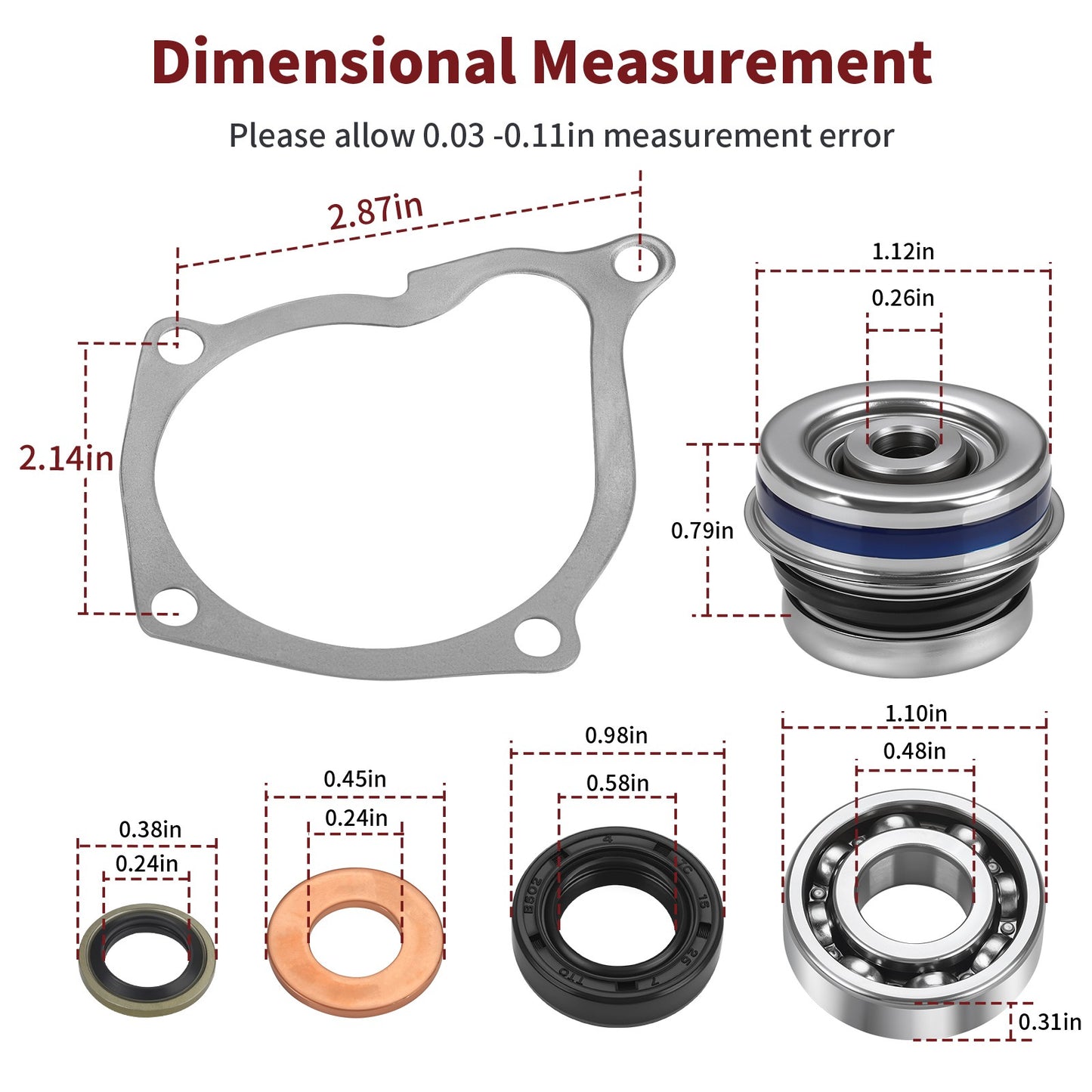 Water Pump Seal Bearing Gasket Set for Polaris Magnum 425 500 (1995–2003)