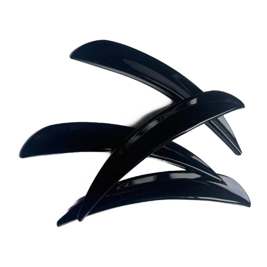 4 x Black Wheel Eyebrow Arch Protector Lip Strips for Universal Car Truck