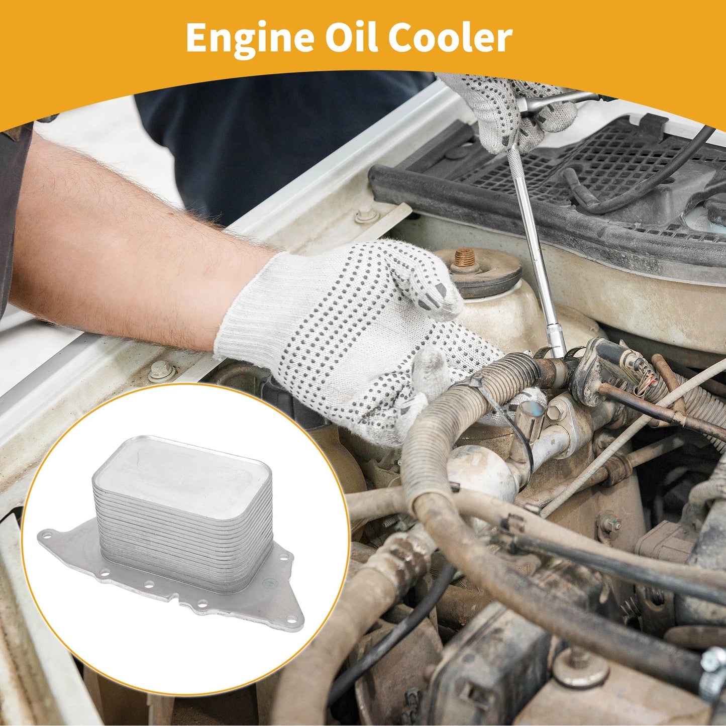 Engine Oil Cooler for BMW X1, Mini Cooper (No. 11428585236) 1 Pc