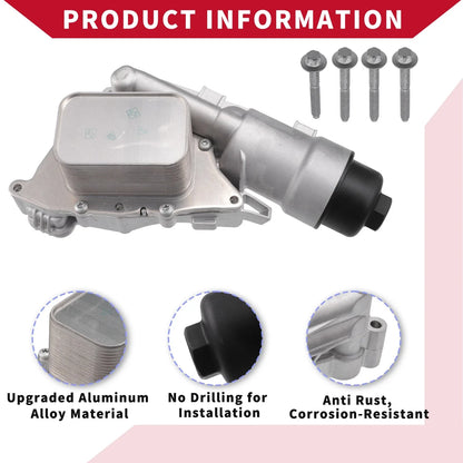 Oil Cooler Filter Housing with Bolt and Seals for BMW I8 (2014-2020)
