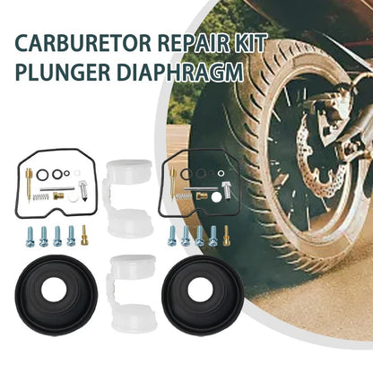 2x Carburetor-Repair Kit Plunger Diaphragm for KAWASAKI Vulcan 500 EN500 EN 500