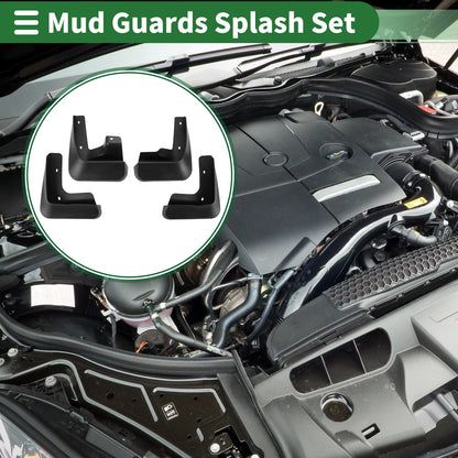 Set of 4 Mud Flaps Splash Guards for Lexus CT200 CT200H (2011–2018)