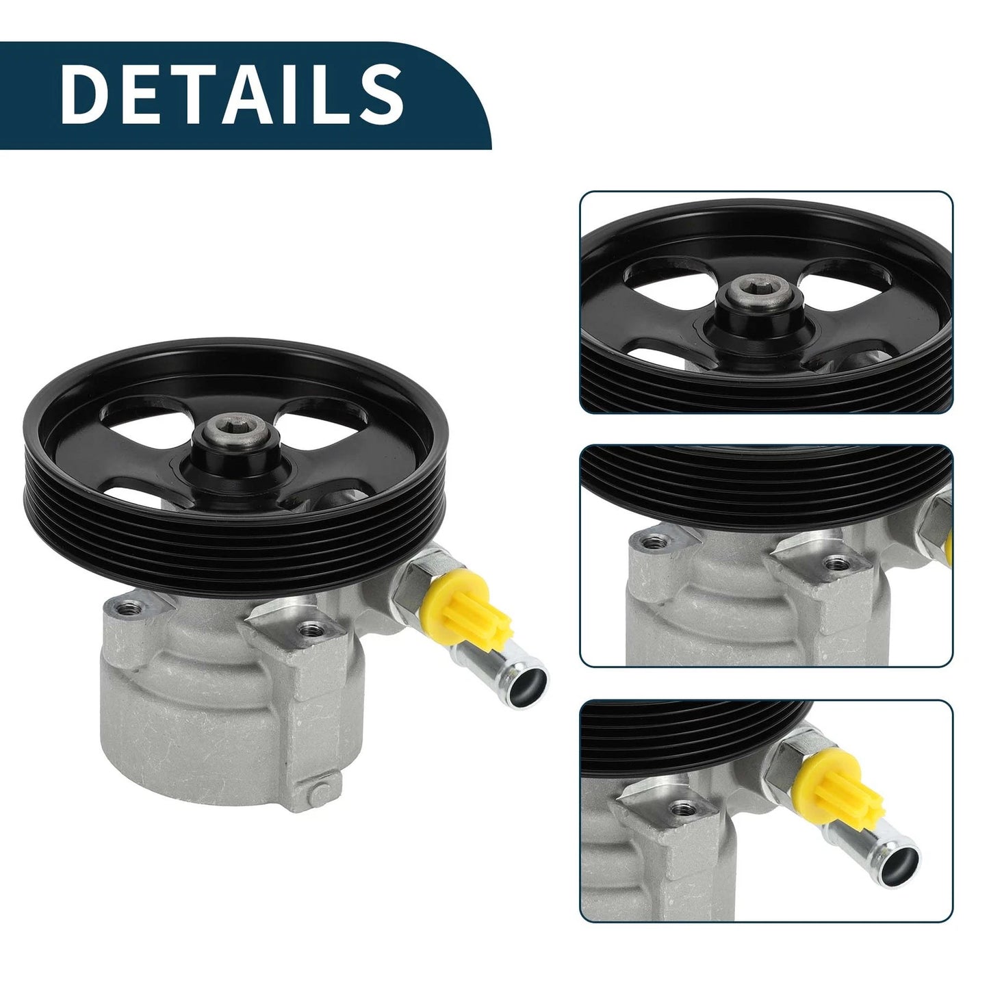 Power Steering Pump with Pulley for Hyundai Santa Fe (2007–2009) No. 57100-0W500