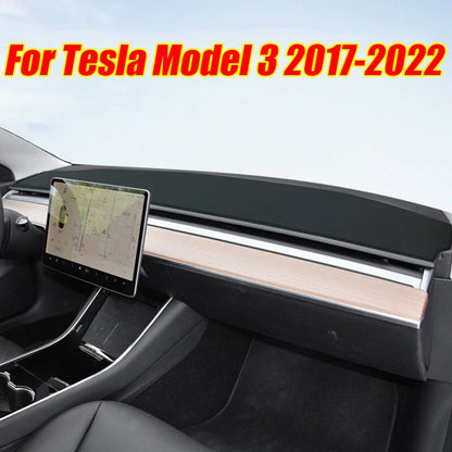 Dashboard Cover Dash Protector Pad Mat for Tesla Model 3 (2017–2022)