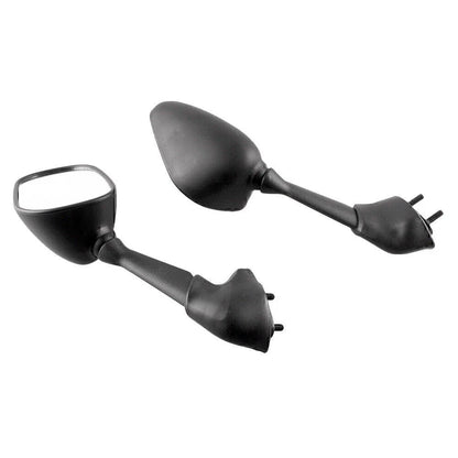 L&R Black Rearview Mirrors for Yamaha YZF R6 (2006-2007)