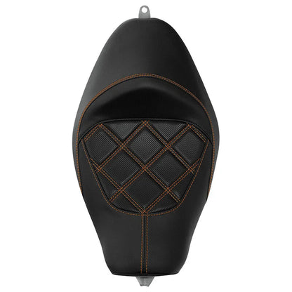 Solo Seat Driver Rider for Harley Sportster Iron XL883 1200 Black (2010-2022)