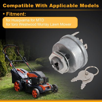 Ignition Switch 539101770 for Husqvarna, MTD, Toro, Westwood
