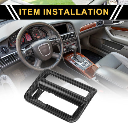Carbon Fiber Pattern Central Control Panel Cover Trim for Ford F-150 (2021–2024)