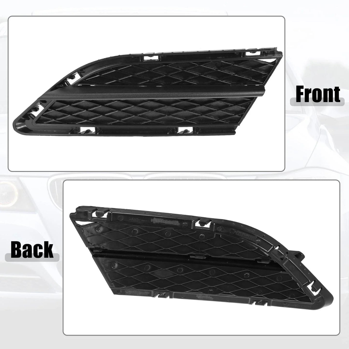 Left Car Fog Light Grille Trim for BMW 3 Series E90 (2009-2012)