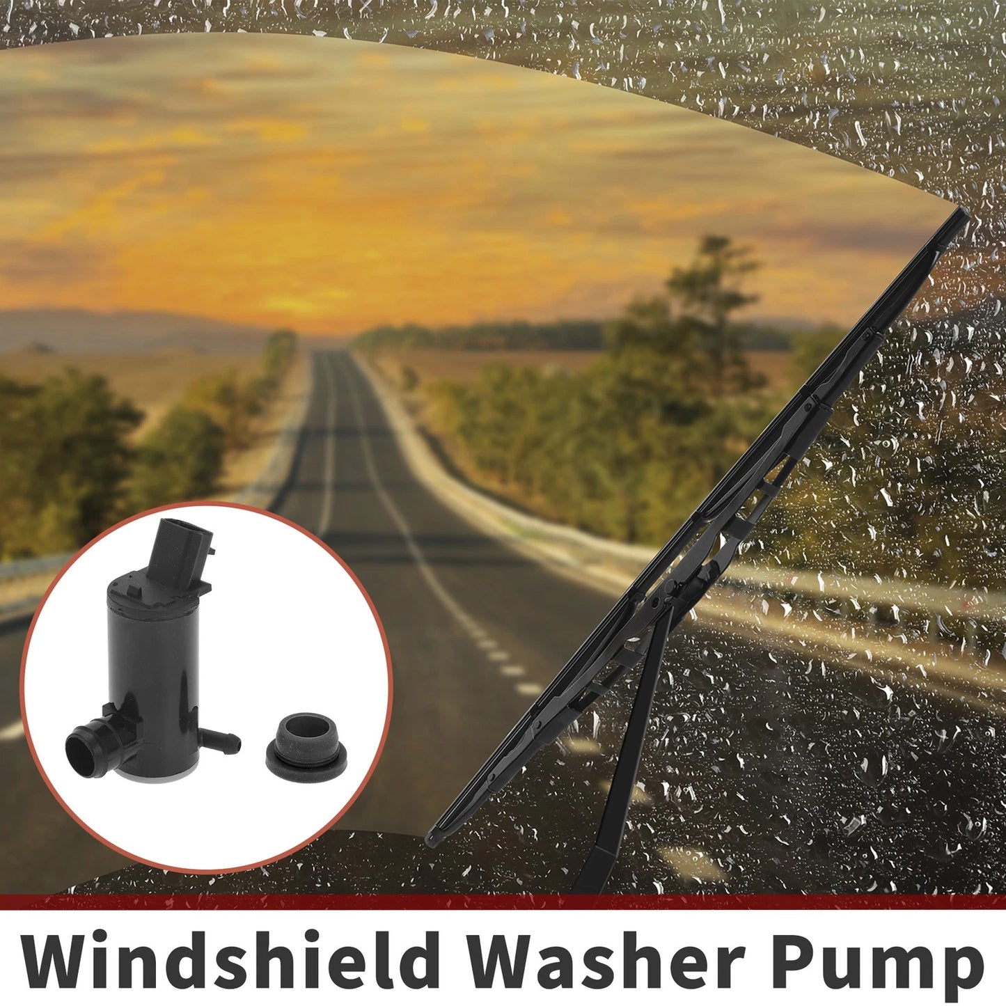 Windshield Washer Pump w/ Grommet for Honda Fit (2007–2014) No. 76806T5HH01