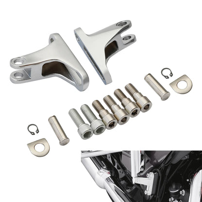 Chrome Passenger Foot Peg Mini Mount for Harley Touring Road Glide (1993-2025)
