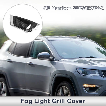 1 Pc Front Left Fog Light Grill for Jeep Compass (2017-2019)