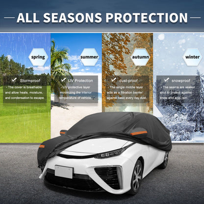 Waterproof 210D-PU Car Cover for Toyota Mirai Sedan (2016–2023)