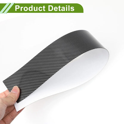 6 Pcs Door Pillar Window Trim for Chevy Impala (2000-2005) Carbon Fiber Black