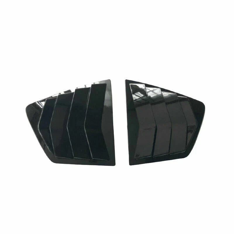 Glossy Black Rear Window Quarter Louver Cover 2pc for Honda Accord (2013–2017)