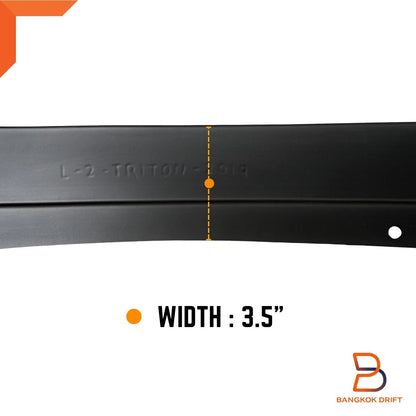 3" Matte Black Slim Fender Flares for Mitsubishi Triton L200 (2019-2023)